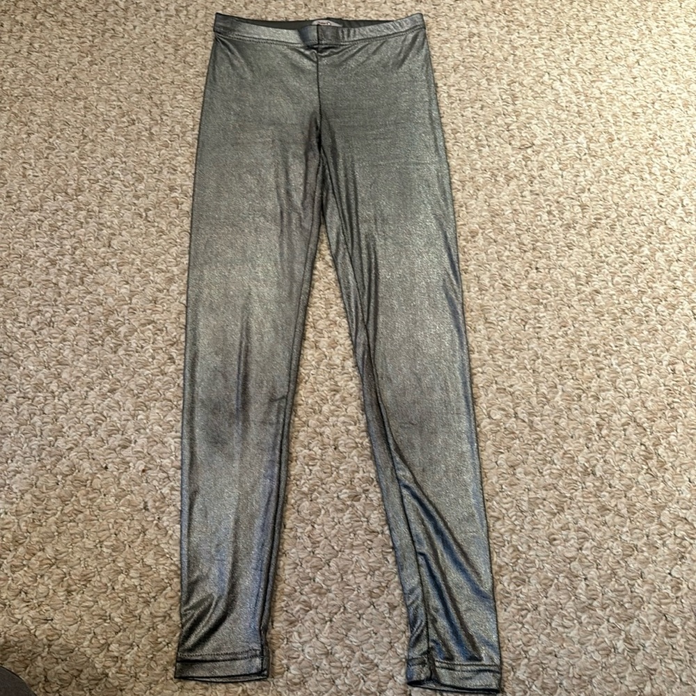 Metallic Silver Leggings POOF! size S/M